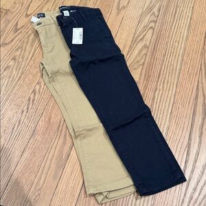 Children’s Place Boys Navy and Tan Pants - size 5 NWT